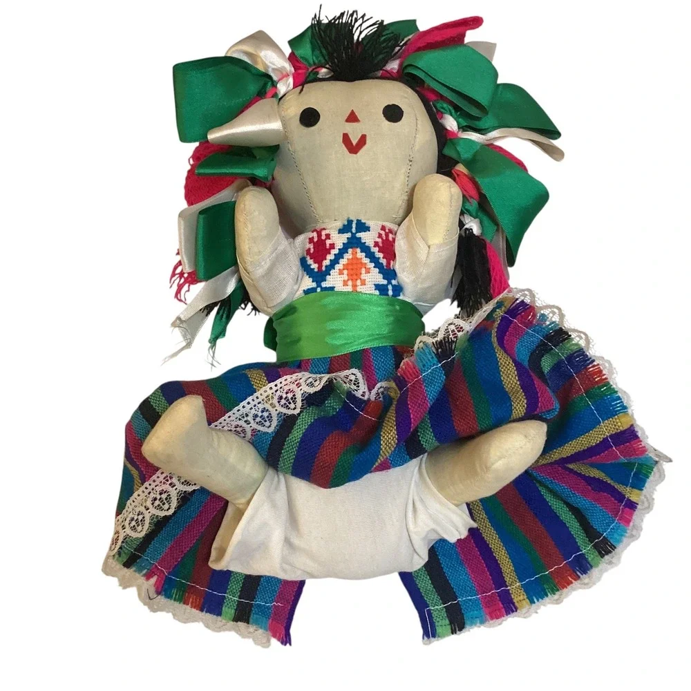 Mexican Rag Doll - Lele Doll - Maria Doll - Muñeca Maria Mexicana Articulated